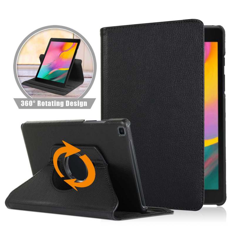 SAMSUNG TAB A 8.0 (2019) SM-T290 - 360 Rotating Case Black